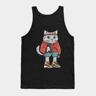 Runner Running Cat Sport Club Tank Top